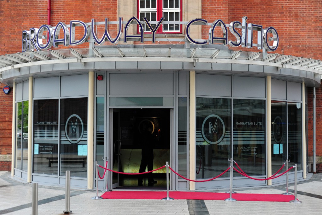 An image of the outside of Broadway Casino