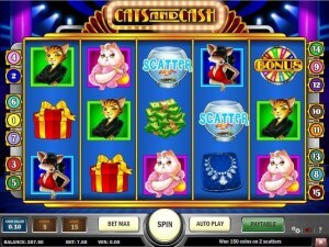 Cats and Cash online slot in-game