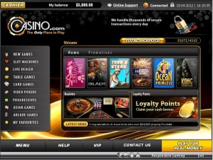 Installed Online Casino Software