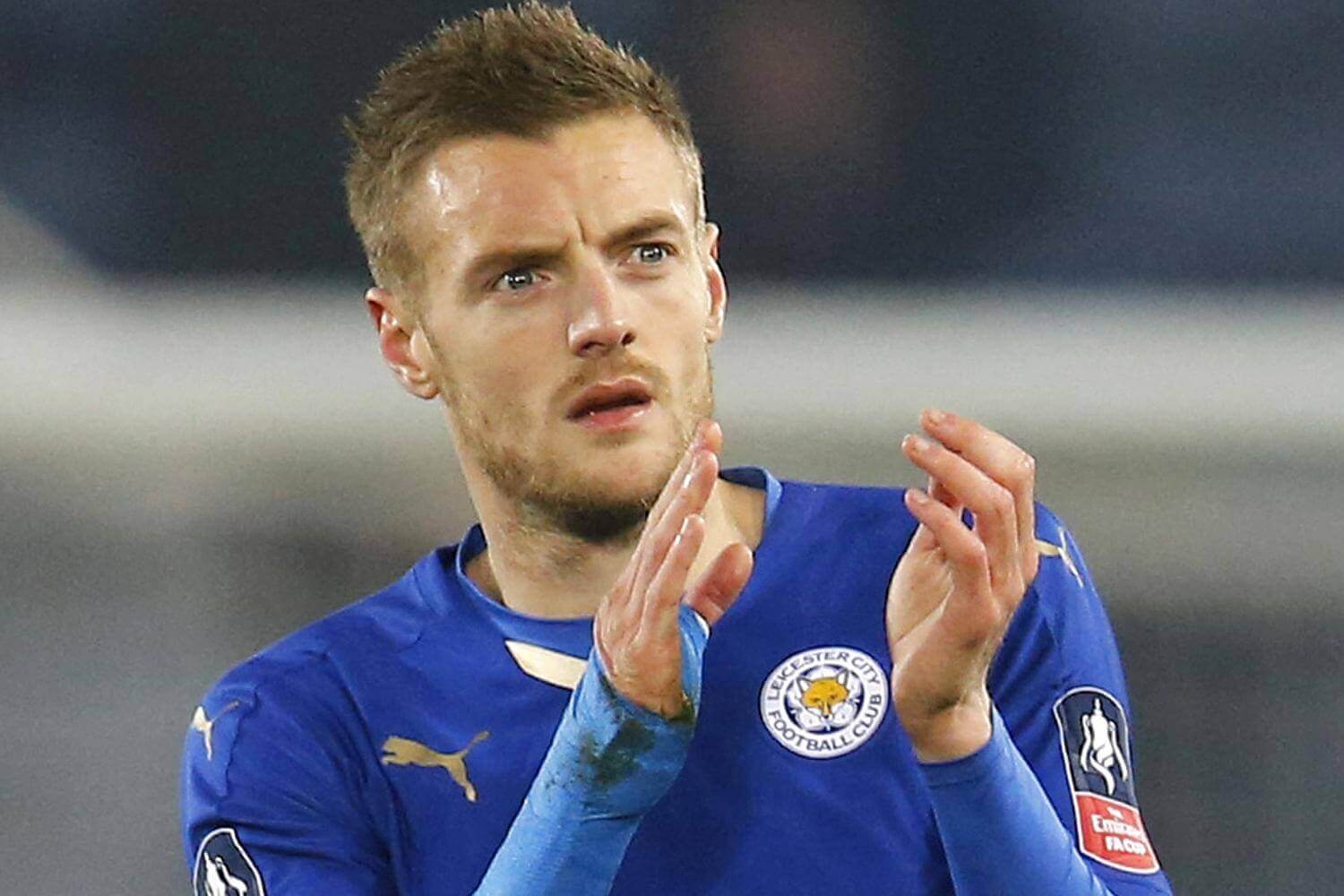 Image of Leicester City player Jamie Vardy