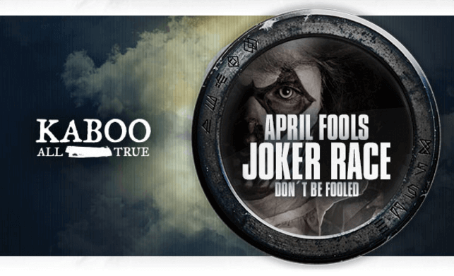 Kaboo Casino April Fools Race