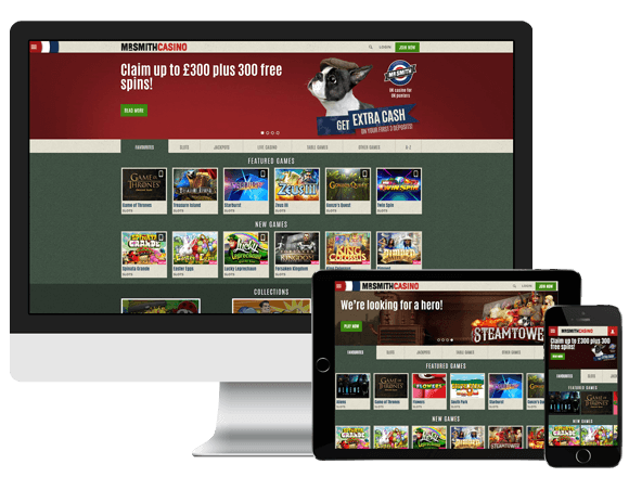 An image of Mr Smith Casino on Multiple Platforms