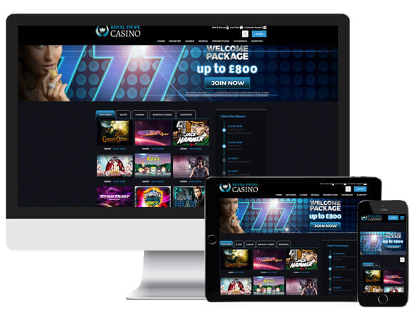 Image of Royal Swipe Casino on multiple platforms