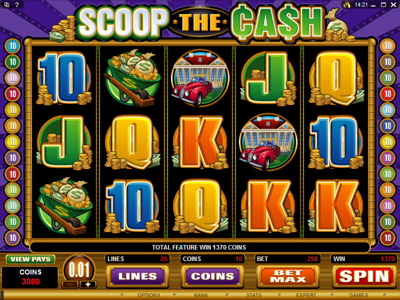A screenshot of Scoop the Cash Online Slot