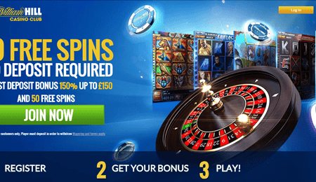 Get Your Free Spins With William Hill Casino Club today