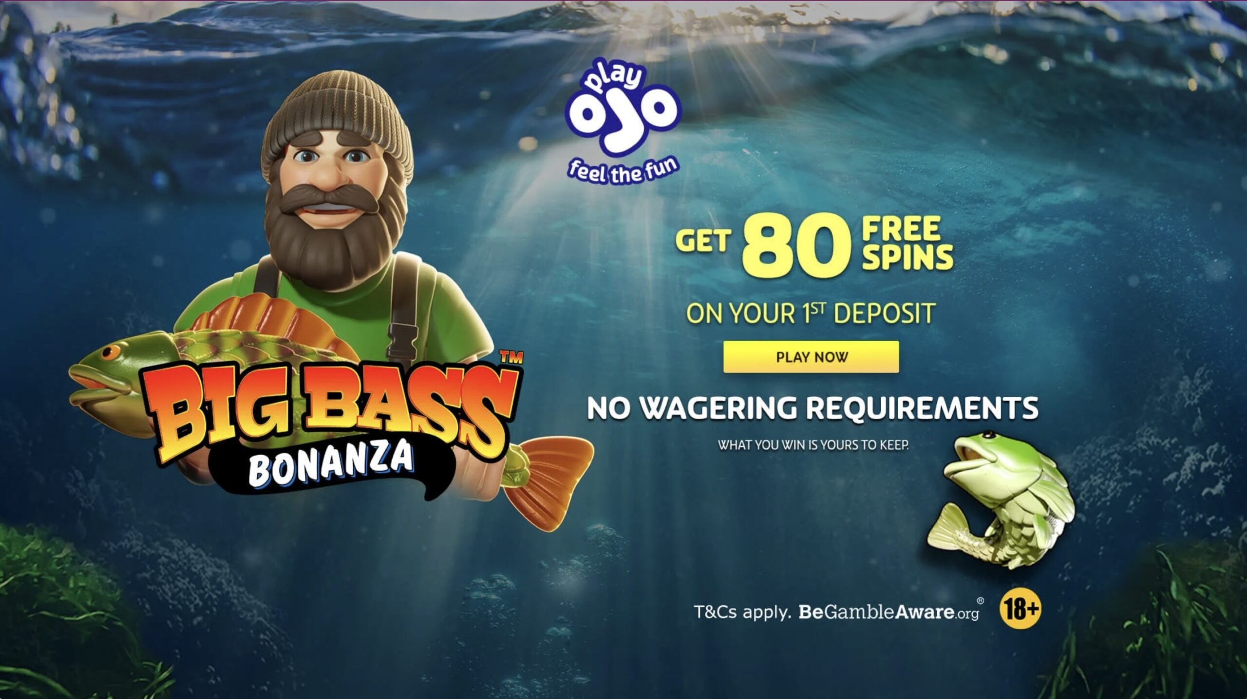 80 free Spins on Big Bass Bonanza casinouk