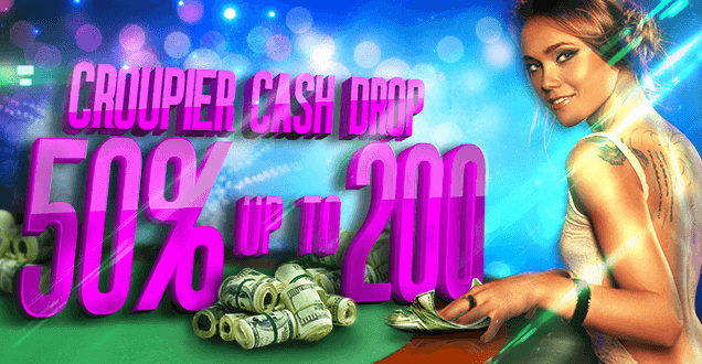 Image of croupier cash drop promotion