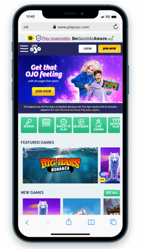 Play Ojo Casino UK Review - Mobile
