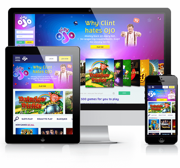 Play OJO Casino Website on Devices - Play OJO review
